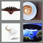 4 pics 1 word 6 letters saucer