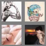 4 pics 1 word 6 letters tattoo