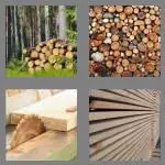 4 pics 1 word 6 letters timber