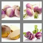 4 pics 1 word 6 letters turnip