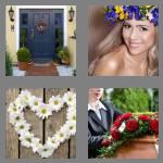 4 pics 1 word 6 letters wreath