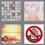 4 pics 1 word 7 letters bathing