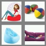 4 pics 1 word 7 letters beanbag