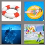 4 pics 1 word 7 letters buoyant