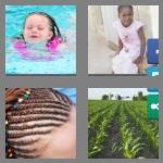 4 pics 1 word 7 letters cornrow