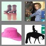 4 pics 1 word 7 letters cowgirl