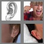 4 pics 1 word 7 letters earlobe