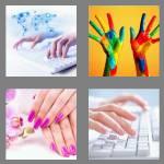 4 pics 1 word 7 letters fingers