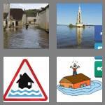 4 pics 1 word 7 letters flooded