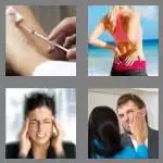 4 pics 1 word 7 letters painful