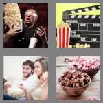 4 pics 1 word 7 letters popcorn