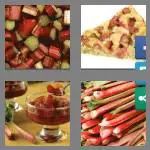 4 pics 1 word 7 letters rhubarb