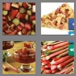 4 pics 1 word 7 letters rhubarb