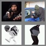 4 pics 1 word 7 letters robbery