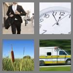 4 pics 1 word 7 letters rushing