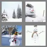 4 pics 1 word 7 letters snowman