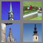 4 pics 1 word 7 letters steeple