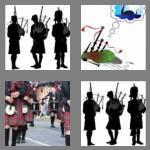 4 pics 1 word 8 letters bagpipes