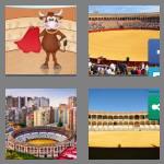 4 pics 1 word 8 letters bullring