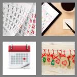 4 pics 1 word 8 letters calender