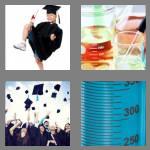 4 pics 1 word 8 letters graduate