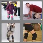 4 pics 1 word 8 letters kneepads