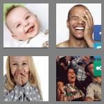 4 pics 1 word 8 letters laughing