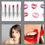 4 pics 1 word 8 letters lipstick