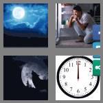 4 pics 1 word 8 letters midnight