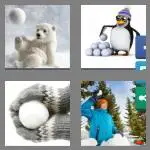 4 pics 1 word 8 letters snowball