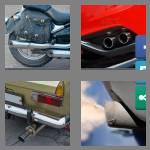 4 pics 1 word 8 letters tailpipe