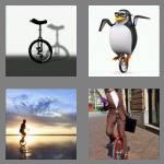 4 pics 1 word 8 letters unicycle