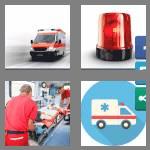 4 pics 1 word 9 letters ambulance