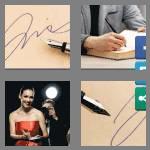 4 pics 1 word 9 letters autograph