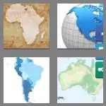 4 pics 1 word 9 letters continent