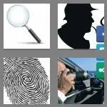 4 pics 1 word 9 letters detective