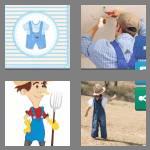 4 pics 1 word 9 letters dungarees
