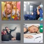 4 pics 1 word 9 letters exhausted