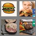 4 pics 1 word 9 letters hamburger