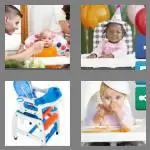 4 pics 1 word 9 letters highchair