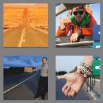 4 pics 1 word 9 letters hitchhike