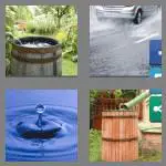 4 pics 1 word 9 letters rainwater