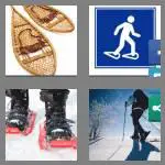 4 pics 1 word 9 letters snowshoes