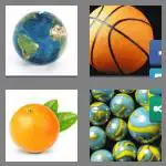 4 pics 1 word 9 letters spherical