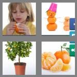 4 pics 1 word 9 letters tangerine