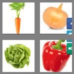 4 pics 1 word 9 letters vegetable